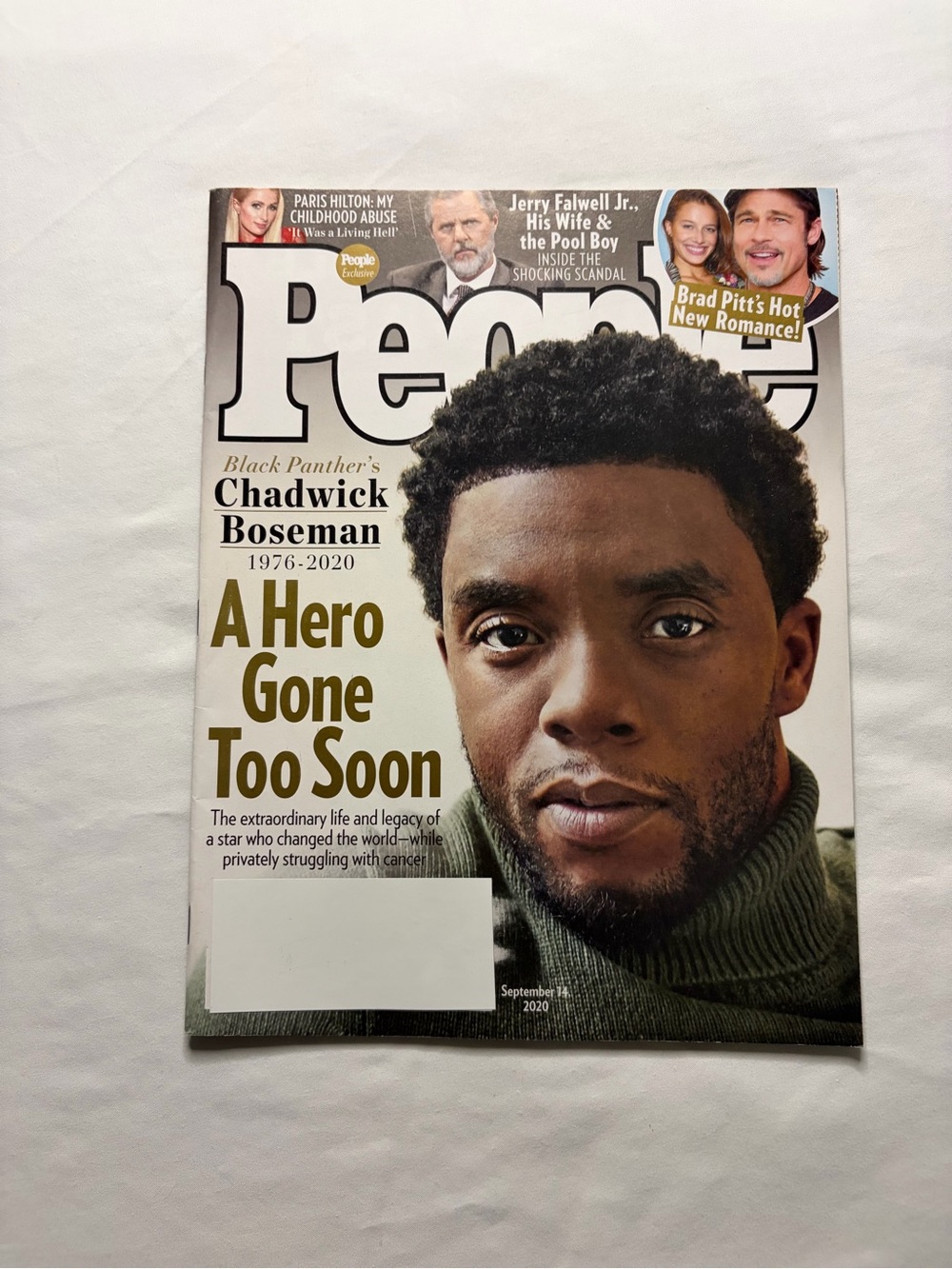 People Chadwick Bozeman “Hero Gone Too Soon” Issue September 2020 Magazine